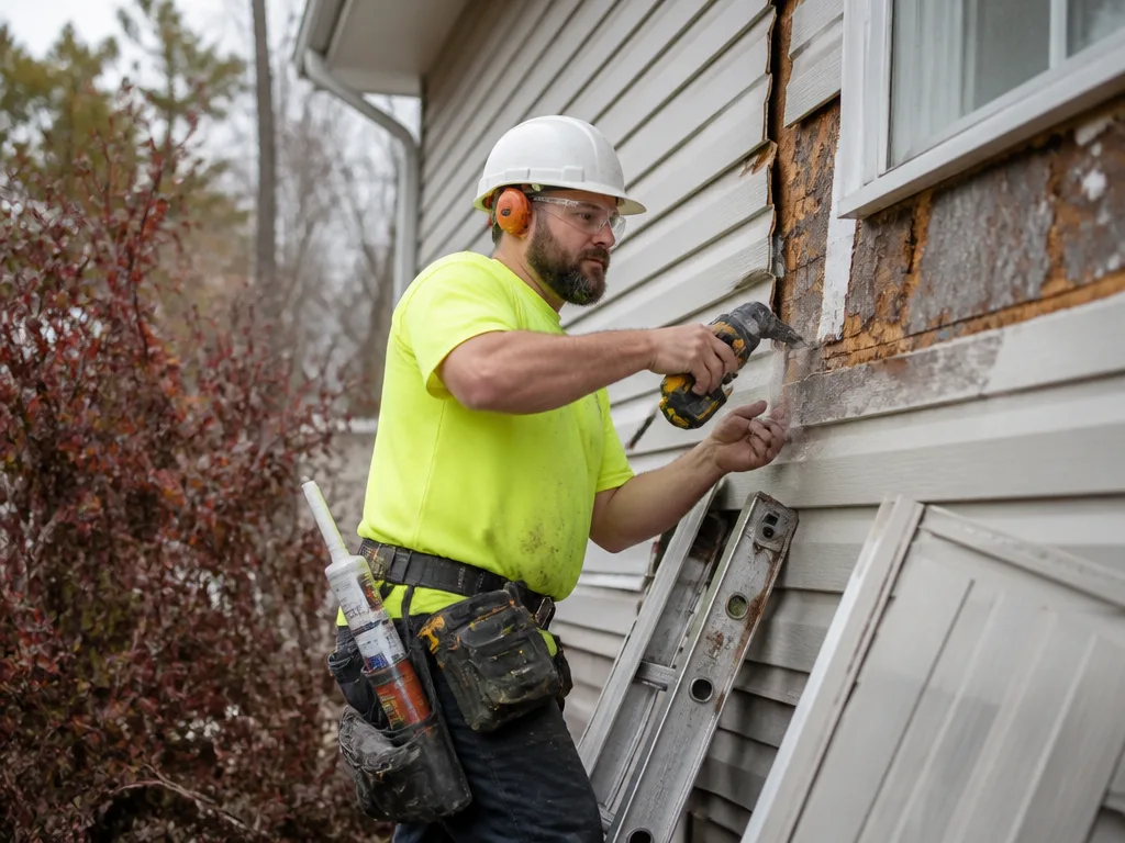 Storm Damage Siding Repair